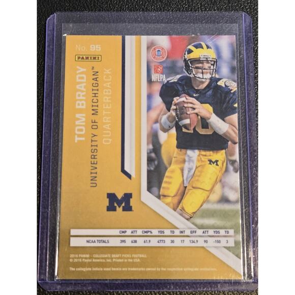 2016 Panini Prizm Collegiate Draft Picks #95 Tom Brady Prizms - Picture 2 of 2